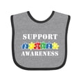 thumbnail image 1 of Inktastic Support Autism Awareness Boys or Girls Baby Bib, 1 of 4