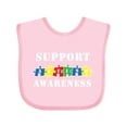 thumbnail image 1 of Inktastic Support Autism Awareness Boys or Girls Baby Bib, 1 of 4