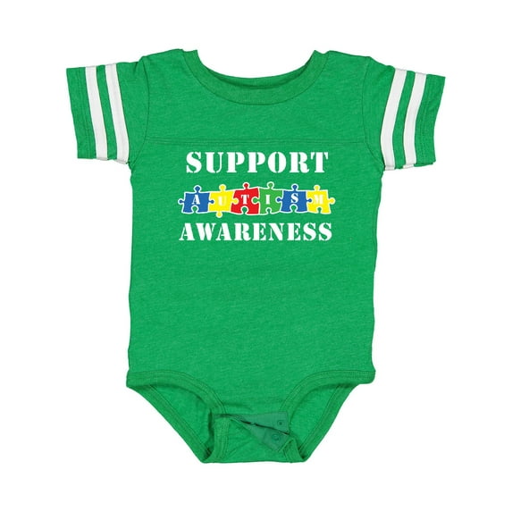 Inktastic Support Autism Awareness Boys or Girls Baby Bodysuit