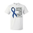 thumbnail image 1 of Inktastic Support, Educate, Care, Cure Colon Cancer Awareness T-Shirt, 1 of 5