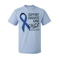 thumbnail image 1 of Inktastic Support, Educate, Care, Cure Colon Cancer Awareness T-Shirt, 1 of 5