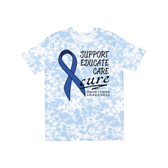 Inktastic Support, Educate, Care, Cure Colon Cancer Awareness T-Shirt