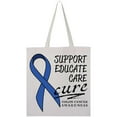 thumbnail image 1 of Inktastic Support, Educate, Care, Cure Colon Cancer Awareness Tote Bag, 1 of 4