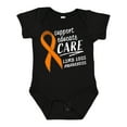 thumbnail image 1 of Inktastic Support Educate Care Limb Loss Awareness Orange Ribbon Boys or Girls Baby Bodysuit, 1 of 5
