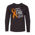 thumbnail image 1 of Inktastic Support Educate Care Limb Loss Awareness Orange Ribbon Long Sleeve Youth T-Shirt, 1 of 5