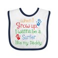 thumbnail image 1 of Inktastic Surfer Like Daddy Childs Surfing Boys or Girls Baby Bib, 1 of 4