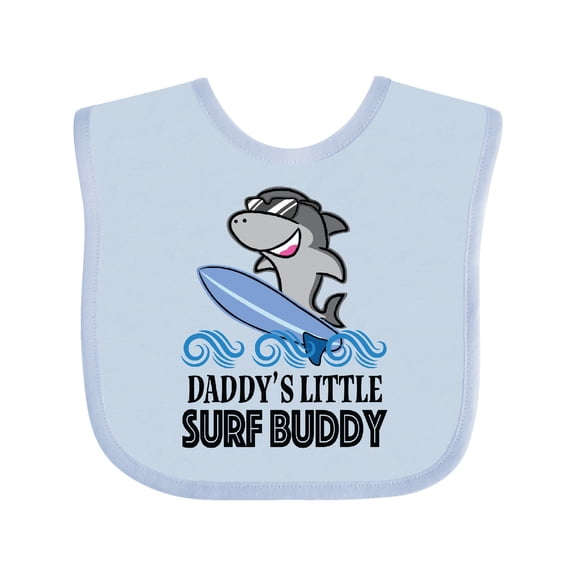 Inktastic Surfing Daddys Little Surf Buddy Boys or Girls Baby Bib