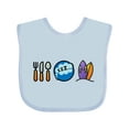 thumbnail image 1 of Inktastic Surfing Eat Sleep Surf Boys or Girls Baby Bib, 1 of 4
