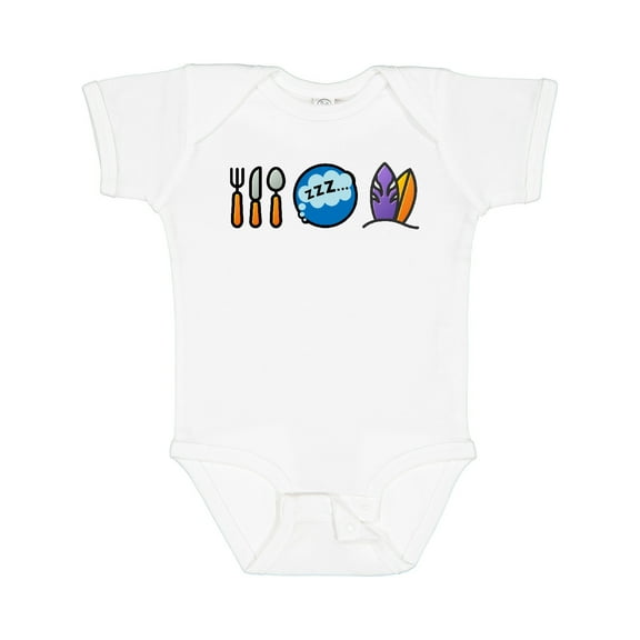 Inktastic Surfing Eat Sleep Surf Boys or Girls Baby Bodysuit