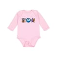 thumbnail image 1 of Inktastic Surfing Eat Sleep Surf Boys or Girls Long Sleeve Baby Bodysuit, 1 of 5