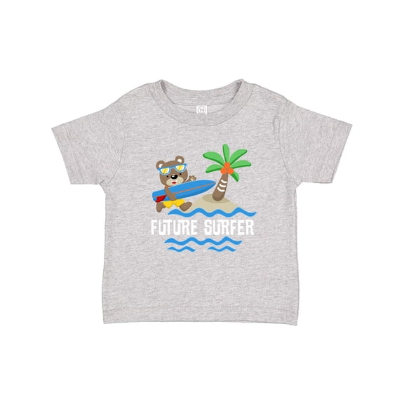 Inktastic Surfing Future Surfer Bear Boys or Girls Baby T-Shirt