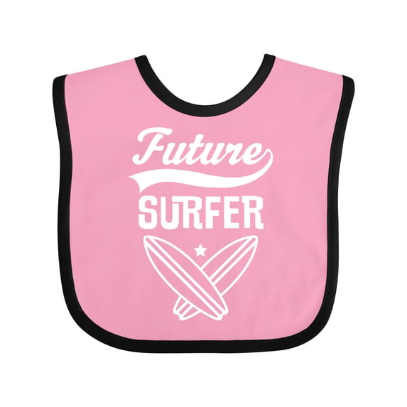 Inktastic Surfing Future Surfer Boys or Girls Baby Bib