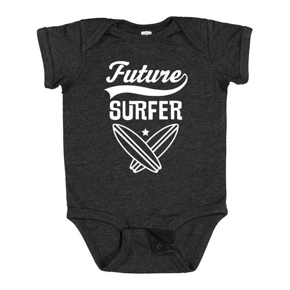 Inktastic Surfing Future Surfer Boys or Girls Baby Bodysuit