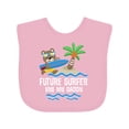 thumbnail image 1 of Inktastic Surfing Future Surfer Like Daddy Boys or Girls Baby Bib, 1 of 4