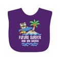 thumbnail image 1 of Inktastic Surfing Future Surfer Like Daddy Boys or Girls Baby Bib, 1 of 4
