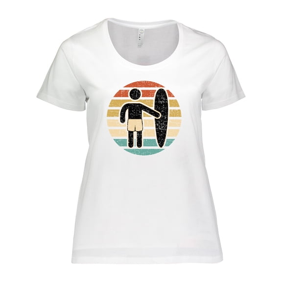 Inktastic Surfing Gift for Surfer Women's Plus Size T-Shirt