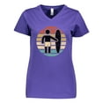 thumbnail image 1 of Inktastic Surfing Gift for Surfer Women's V-Neck T-Shirt, 1 of 5