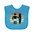 thumbnail image 1 of Inktastic Surfing Retro Sunset for Surfer Boys or Girls Baby Bib, 1 of 4