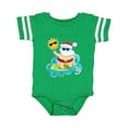 thumbnail image 1 of Inktastic Surfing Santa Boys or Girls Baby Bodysuit, 1 of 5