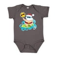 thumbnail image 1 of Inktastic Surfing Santa Boys or Girls Baby Bodysuit, 1 of 5