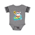 thumbnail image 1 of Inktastic Surfing Santa Boys or Girls Baby Bodysuit, 1 of 4