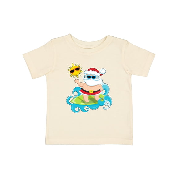 Inktastic Surfing Santa Boys or Girls Baby T-Shirt