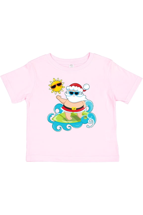 Surfing Santa Boys or Girls Baby T-Shirt