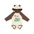 thumbnail image 1 of Inktastic Surfing Santa Boys or Girls Long Sleeve Baby Bodysuit, 1 of 5