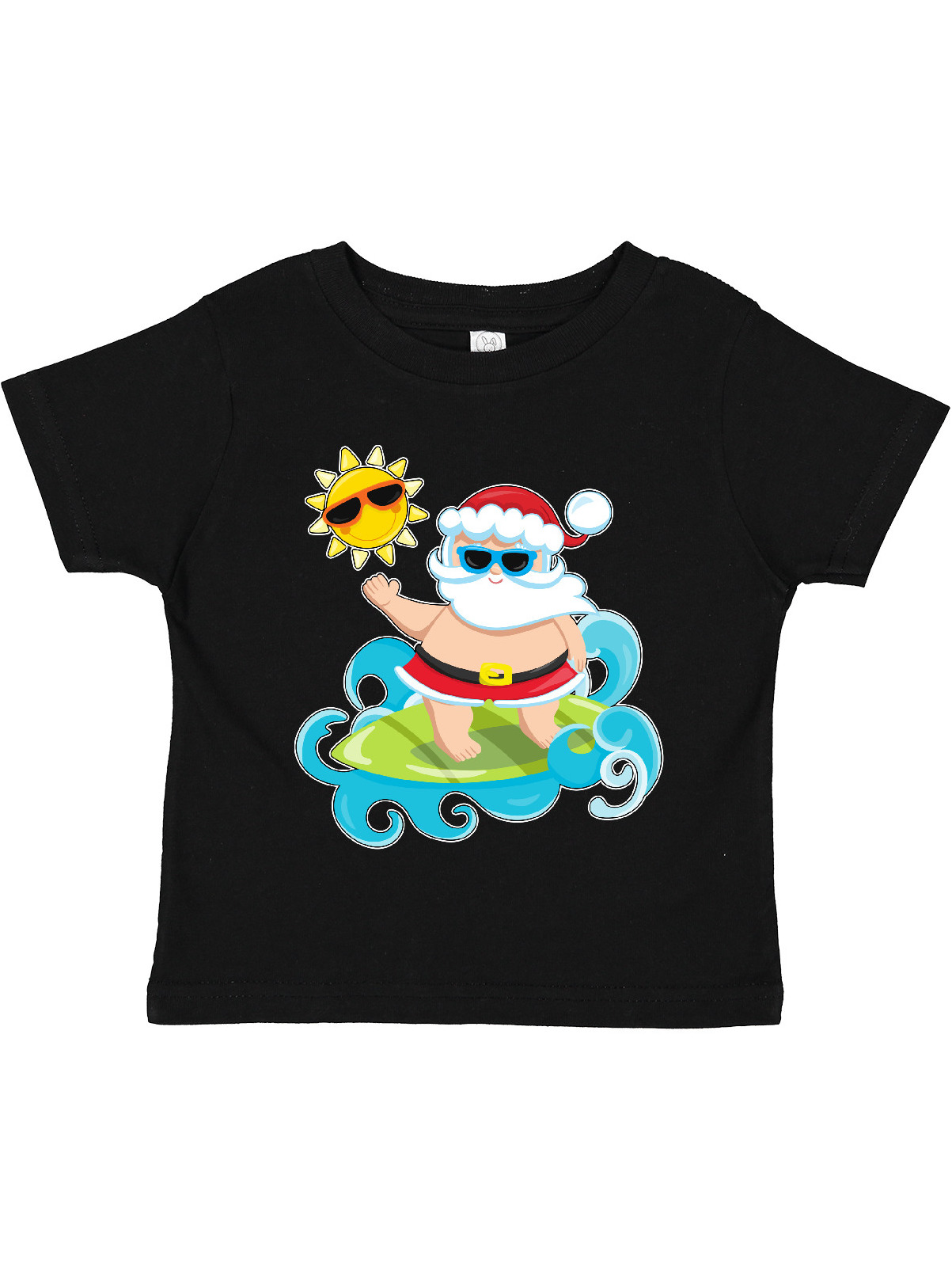 Inktastic Surfing Santa Boys or Girls Toddler T-Shirt