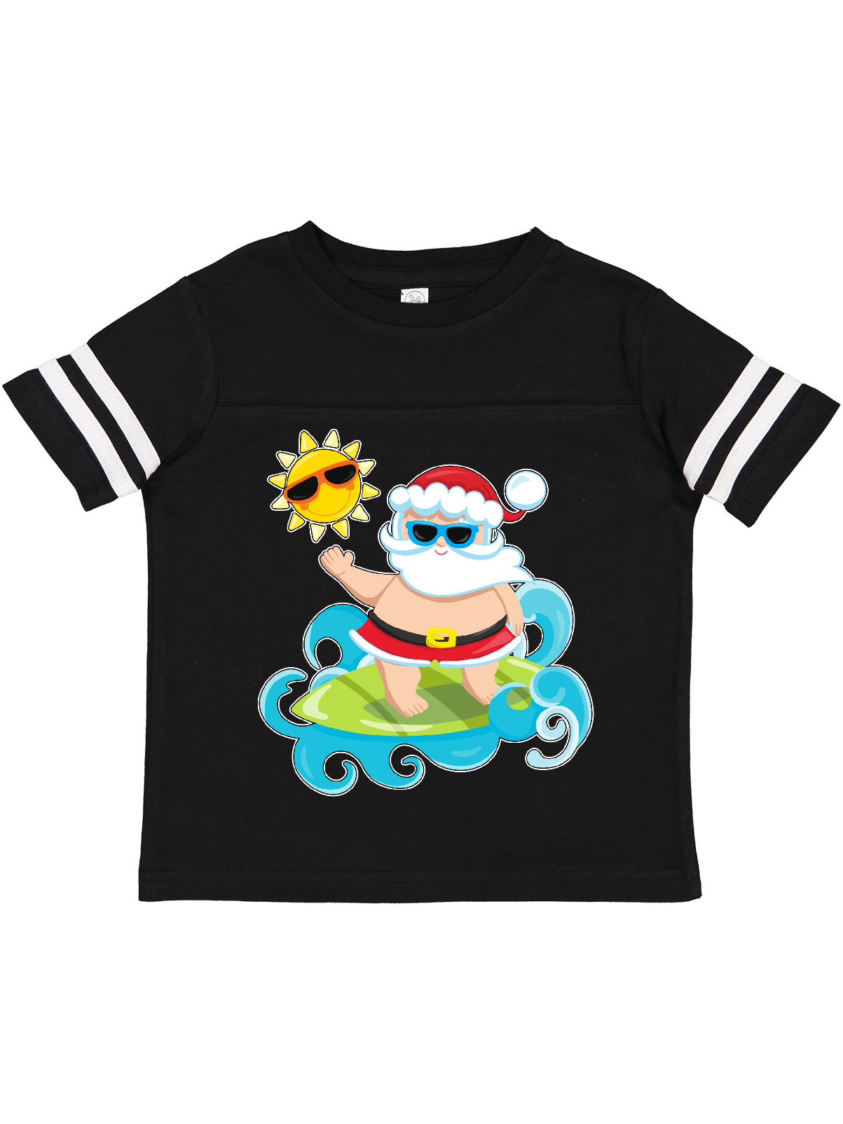 Inktastic Surfing Santa Boys or Girls Toddler T-Shirt