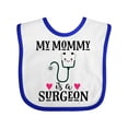 thumbnail image 1 of Inktastic Surgeon Mom Baby Girls Baby Bib, 1 of 4