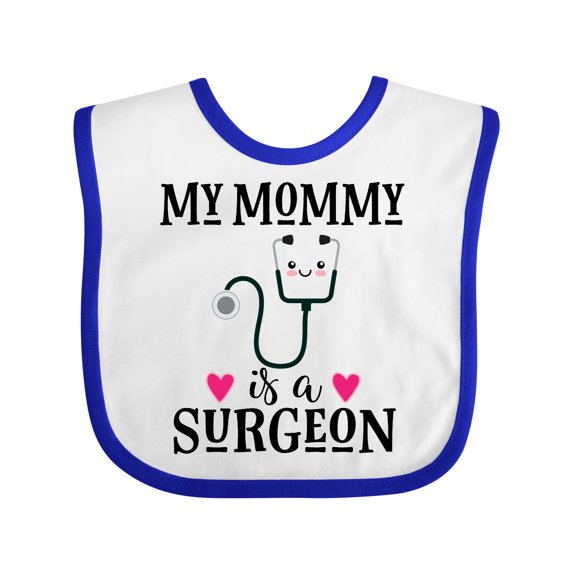 Inktastic Surgeon Mom Baby Girls Baby Bib
