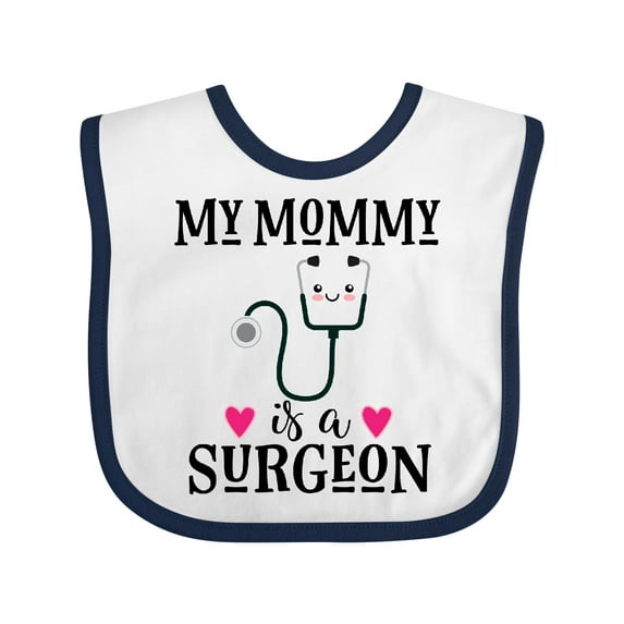 Inktastic Surgeon Mom Baby Girls Baby Bib