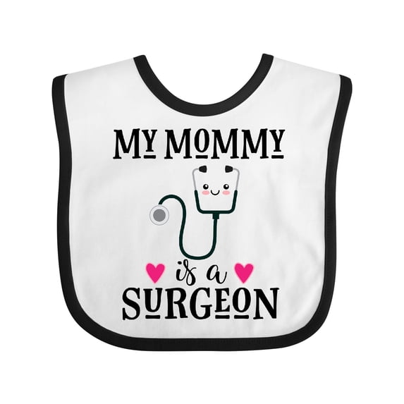Inktastic Surgeon Mom Baby Girls Baby Bib