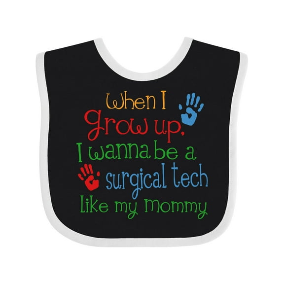 Inktastic Surgical Tech Like Mommy Boys or Girls Baby Bib