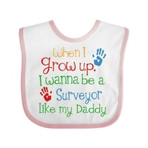 Inktastic Surveyor Like Daddy Boys or Girls Baby Bib