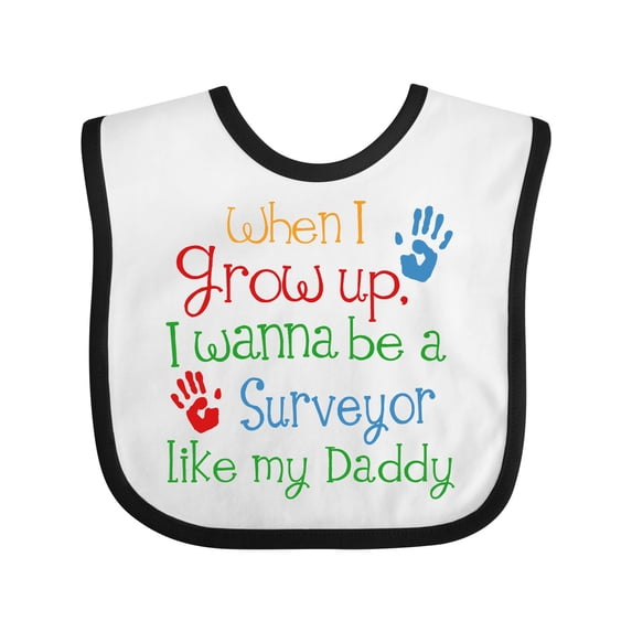 Inktastic Surveyor Like Daddy Boys or Girls Baby Bib
