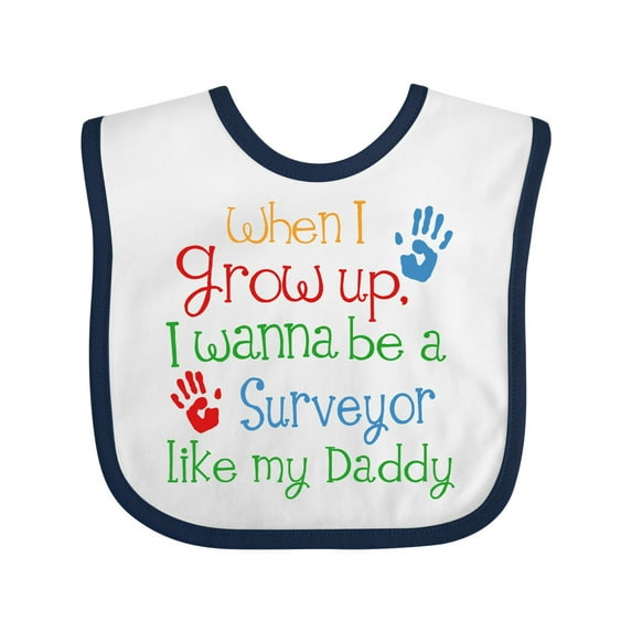 Inktastic Surveyor Like Daddy Boys or Girls Baby Bib