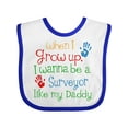 thumbnail image 1 of Inktastic Surveyor Like Daddy Boys or Girls Baby Bib, 1 of 4