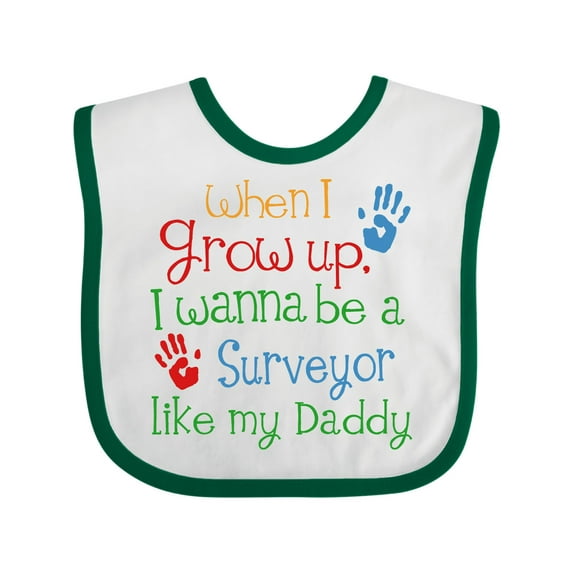 Inktastic Surveyor Like Daddy Boys or Girls Baby Bib