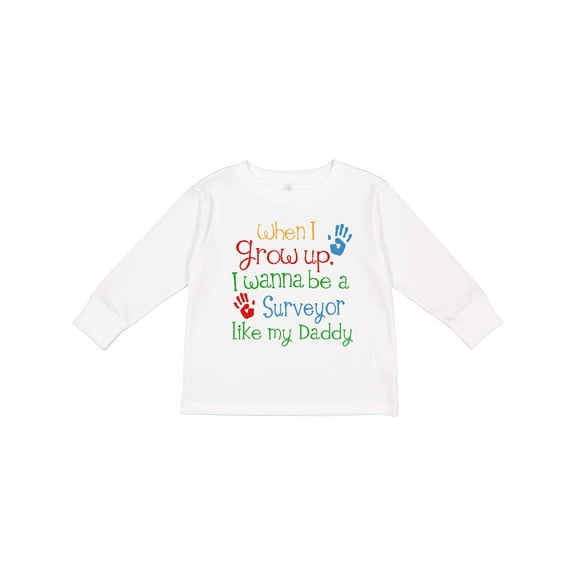 Inktastic Surveyor like Daddy Boys or Girls Long Sleeve Toddler T-Shirt
