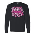 thumbnail image 1 of Inktastic Survivor Pink Ribbons for Breast Cancer Awareness Long Sleeve T-Shirt, 1 of 5