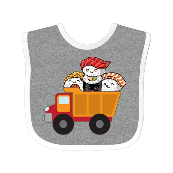 Inktastic Sushi Lover Food Truck Boys or Girls Baby Bib