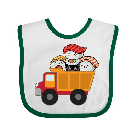 Inktastic Sushi Lover Food Truck Boys or Girls Baby Bib