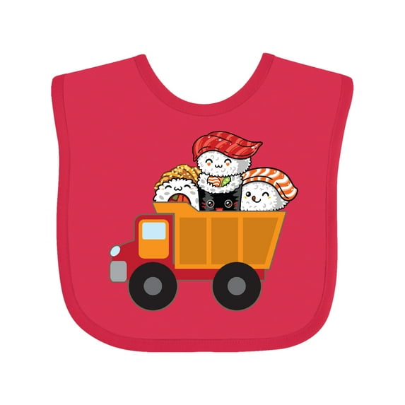 Inktastic Sushi Lover Food Truck Boys or Girls Baby Bib