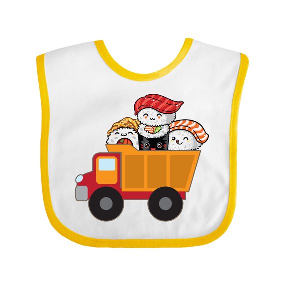 Inktastic Sushi Lover Food Truck Boys or Girls Baby Bib
