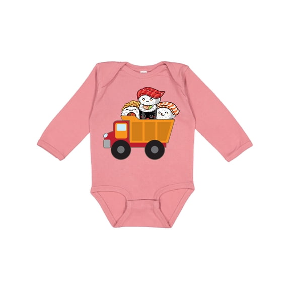 Inktastic Sushi Lover Food Truck Boys or Girls Long Sleeve Baby Bodysuit