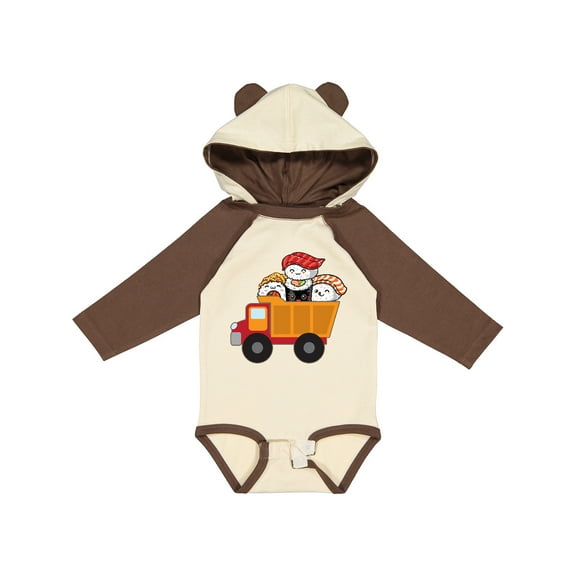 Inktastic Sushi Lover Food Truck Boys or Girls Long Sleeve Baby Bodysuit