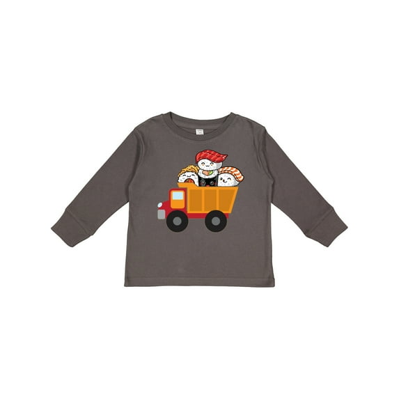 Inktastic Sushi Lover Food Truck Boys or Girls Long Sleeve Toddler T-Shirt