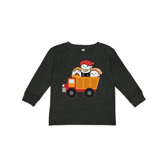 Inktastic Sushi Lover Food Truck Boys or Girls Long Sleeve Toddler T-Shirt